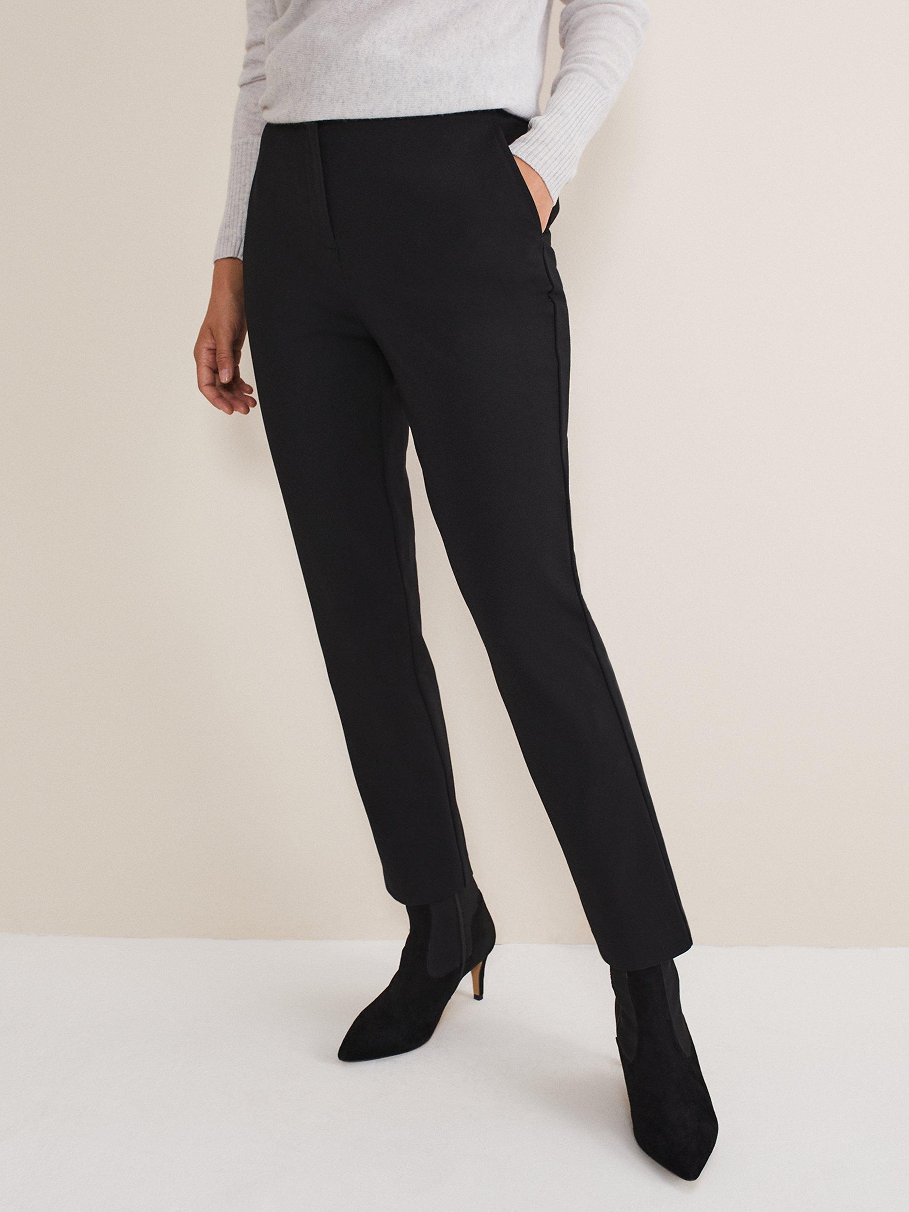 Phase Eight Kimia Ponte Trousers, Black