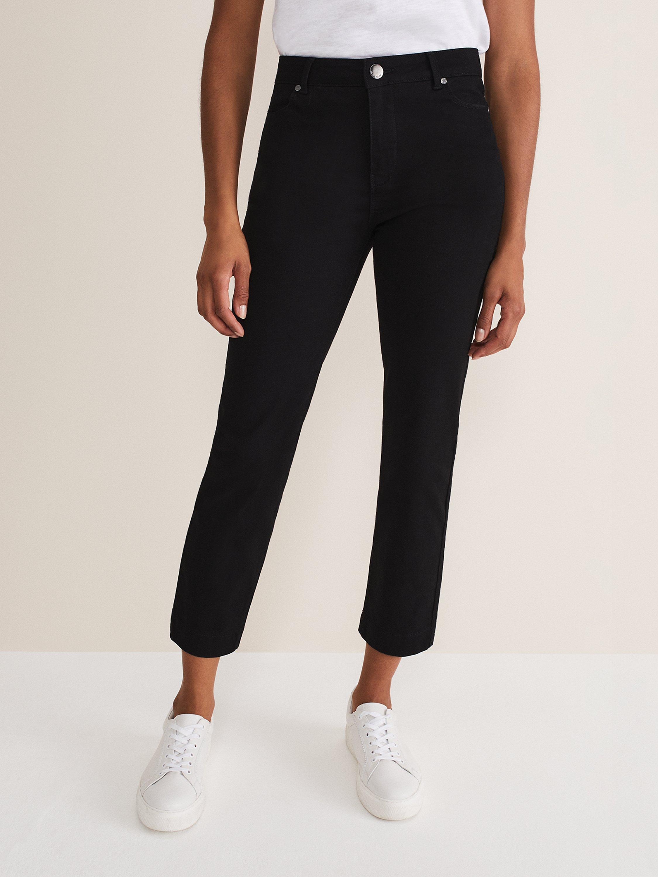 Phase Eight Ocha Straight Leg Jeans, Black