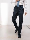 John Lewis Linen Regular Fit Suit Trousers, Navy