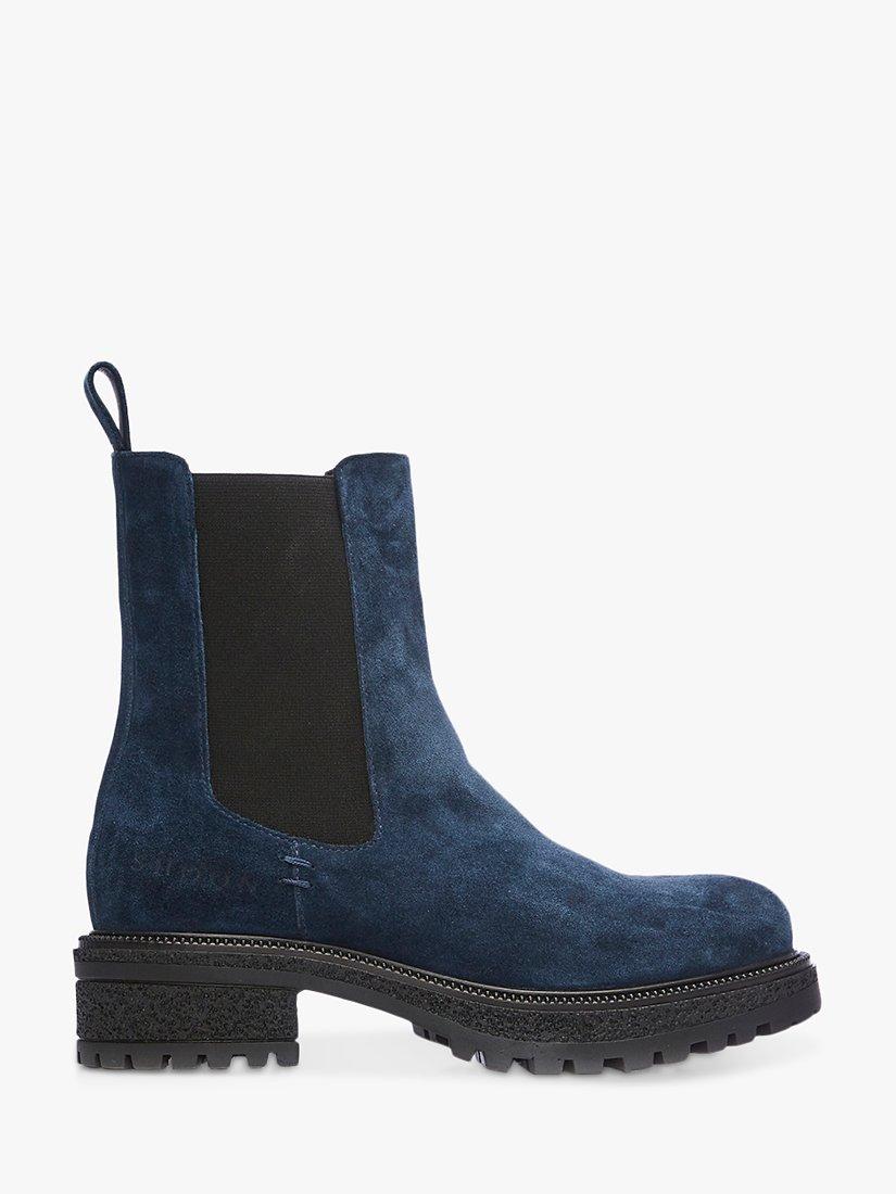 Moda in Pelle Shoon Adesso Suede Chelsea Boots, Navy