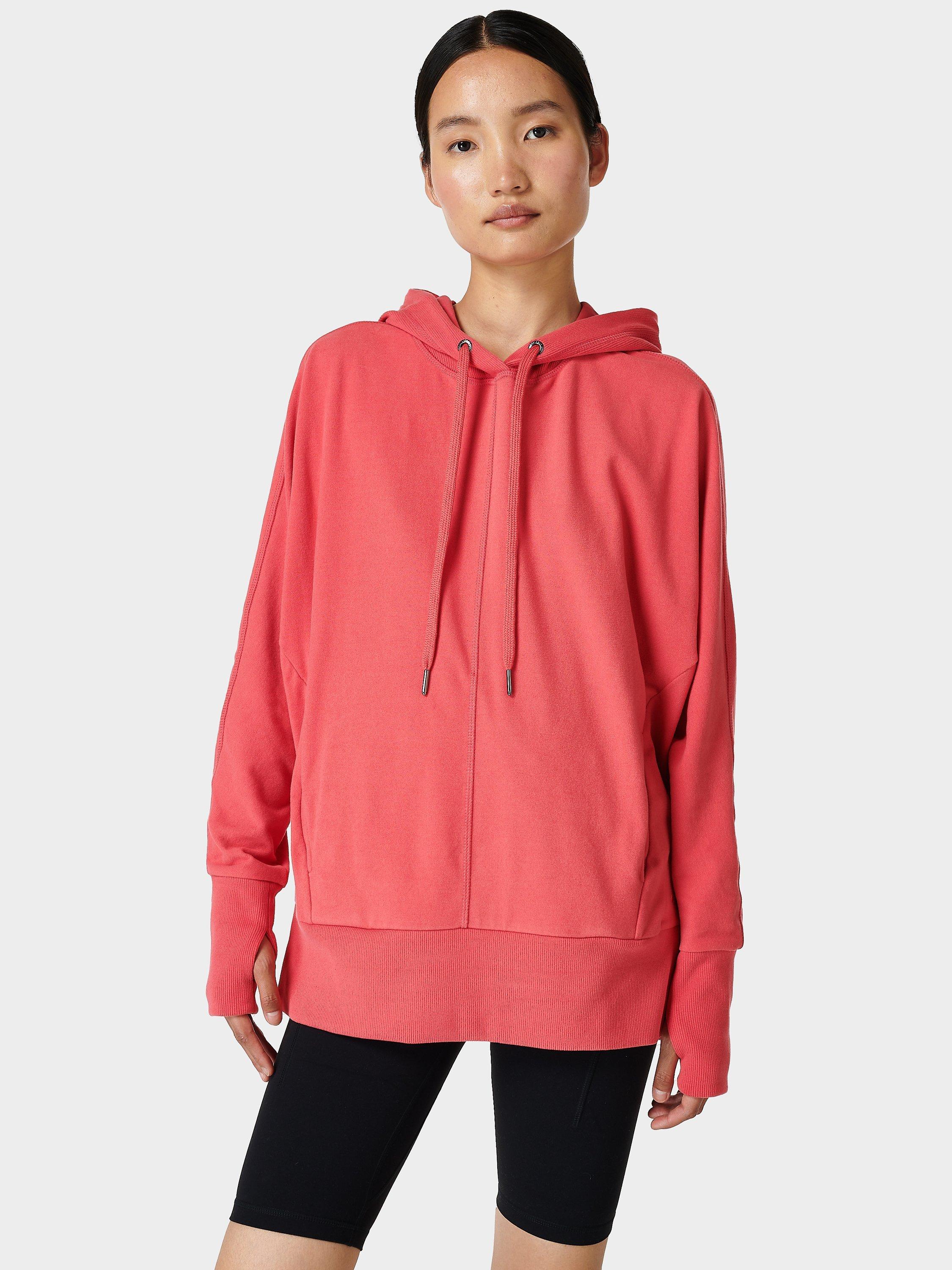 Sweaty Betty Liberate Luxe Fleece Hoodie, Odyssey Pink