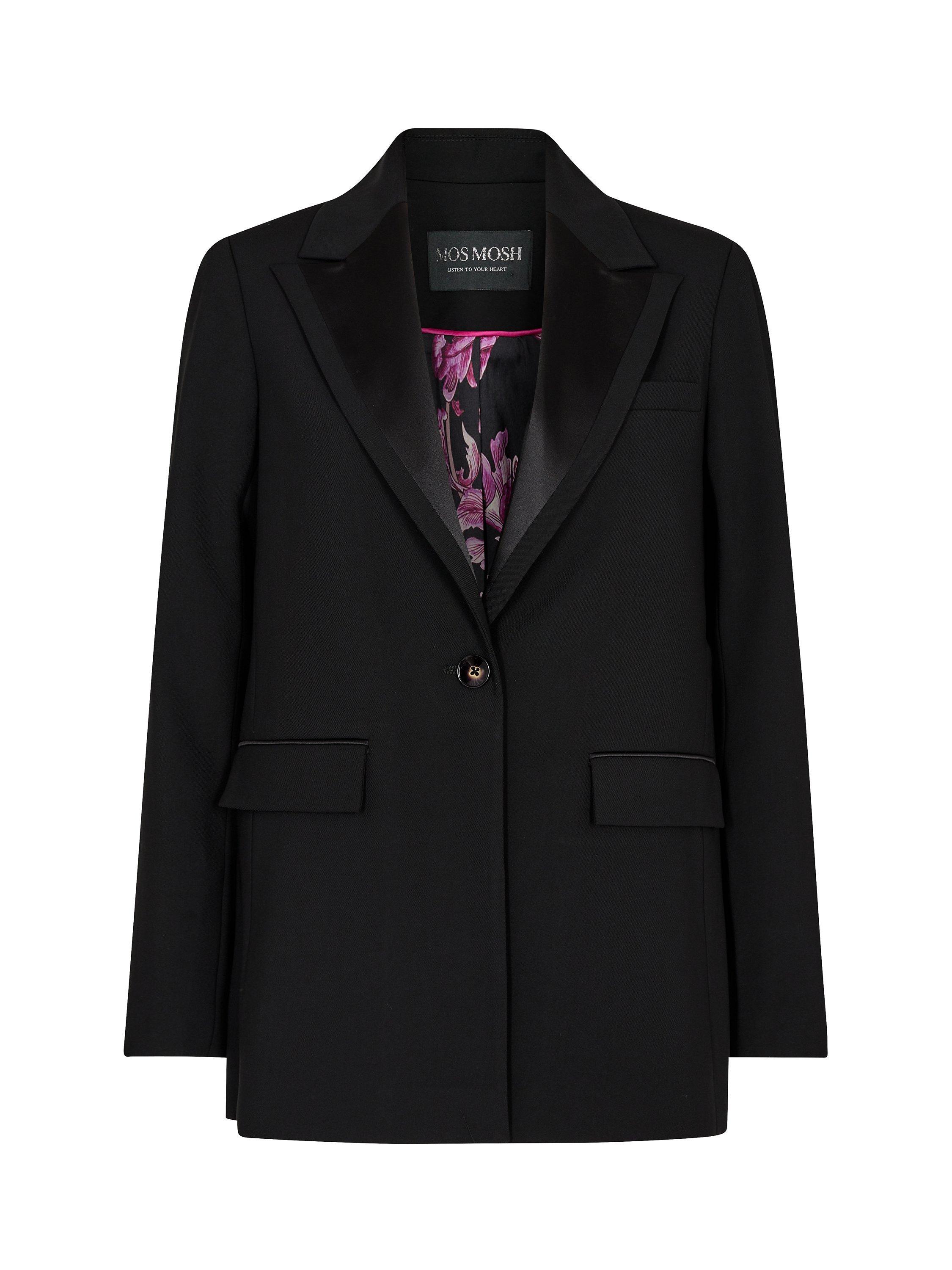 MOS MOSH Bine Leia Soft Tuxedo Blazer, Black