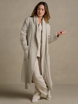 Bedfolk Unisex Dream Cotton Robe, Clay