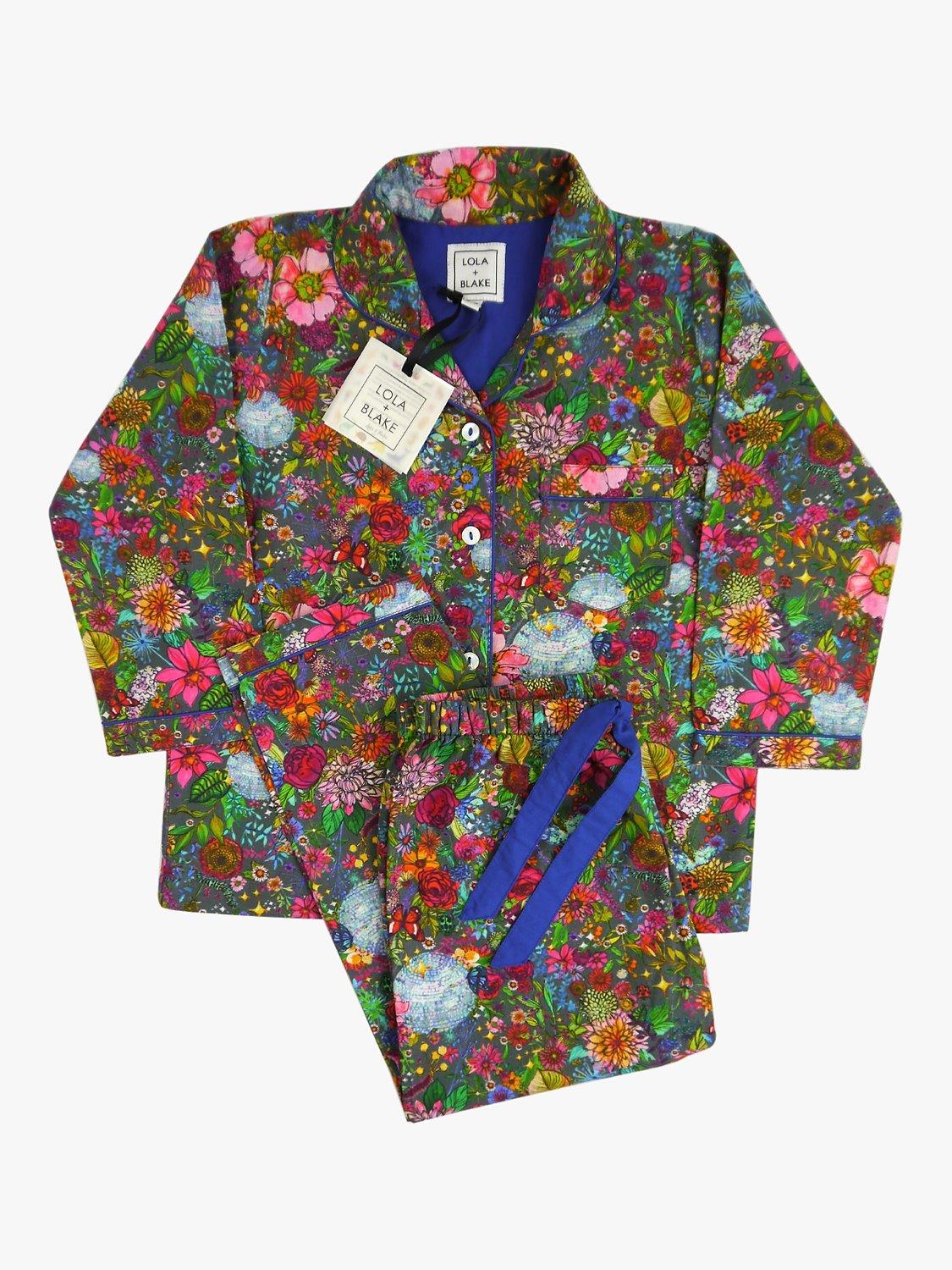 Lola + Blake Kids' Floral Disco Classic Pyjama Set, Multi