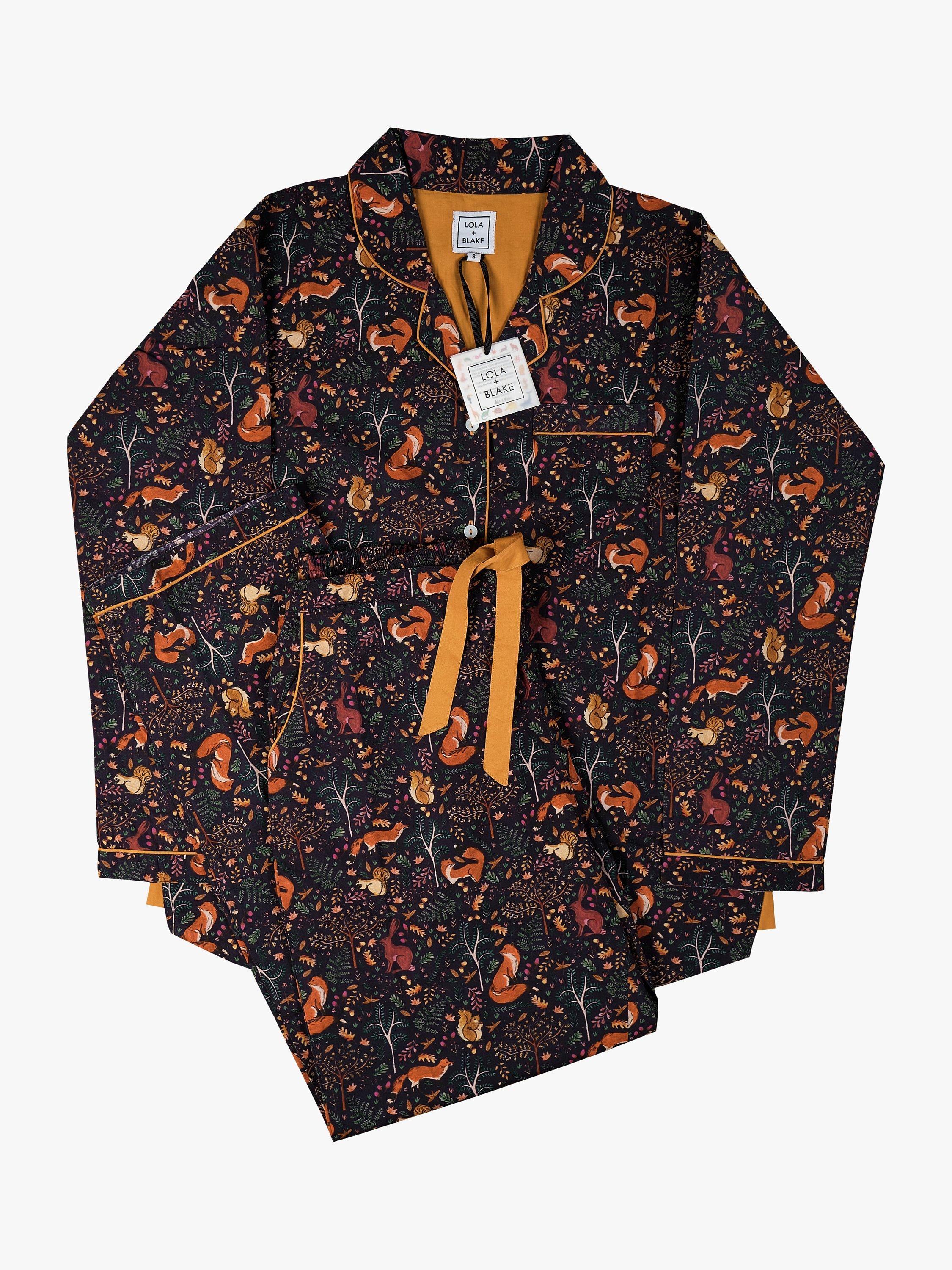 Lola + Blake Cotton Pyjamas, Woodland