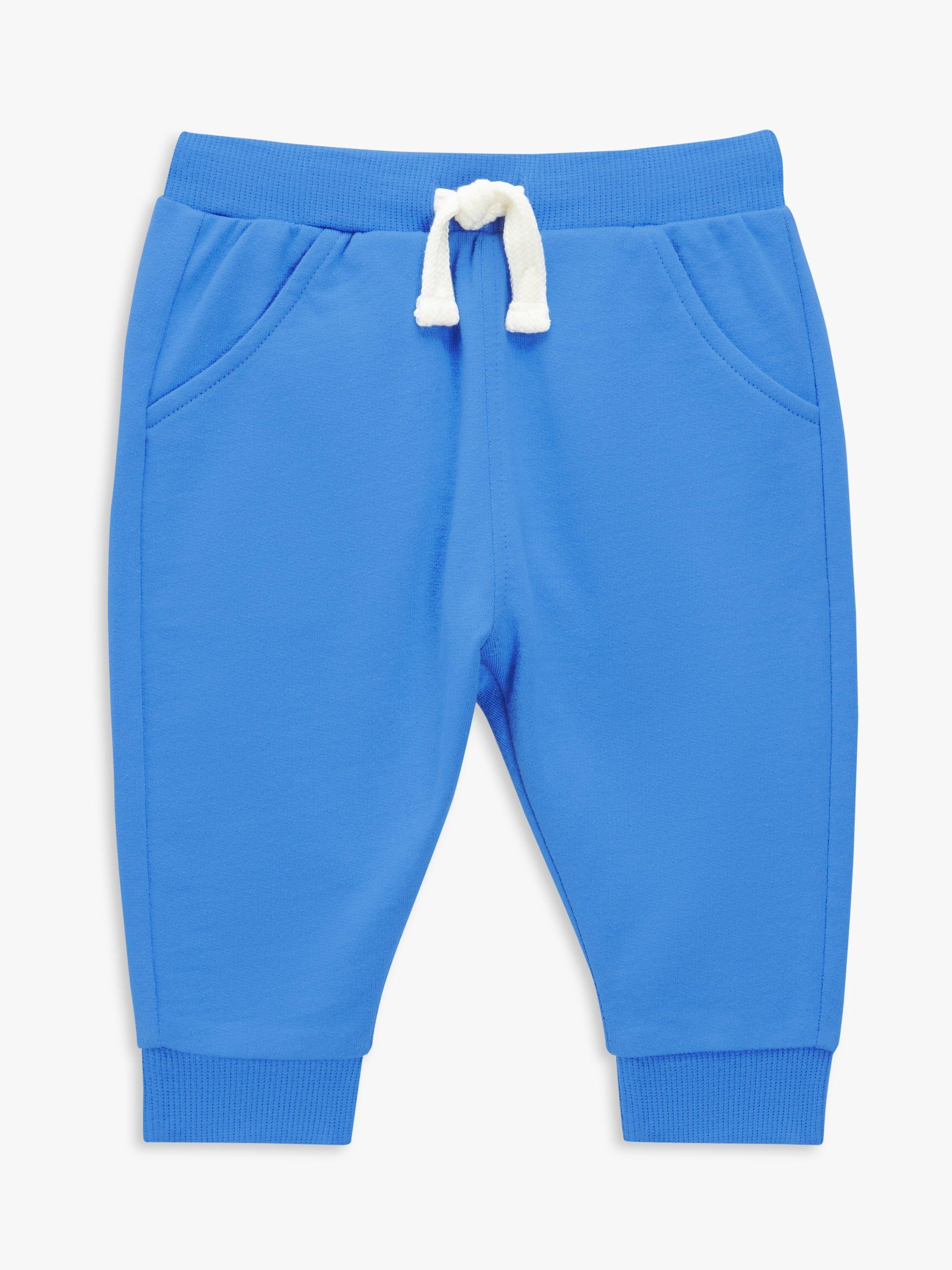 John Lewis ANYDAY Baby Plain Sweat Joggers, Blue