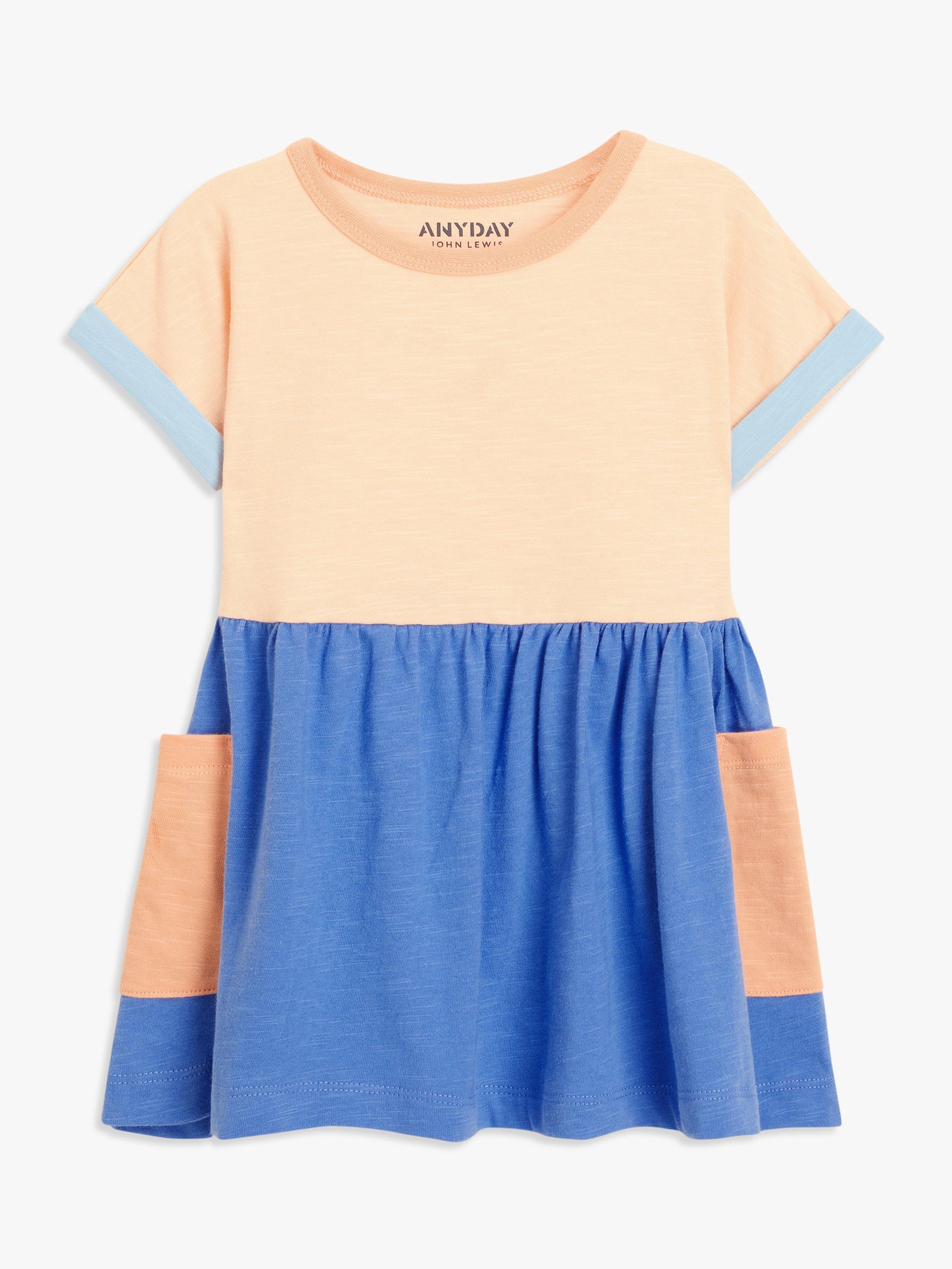 John Lewis ANYDAY Baby Colour Block Dress, Multi
