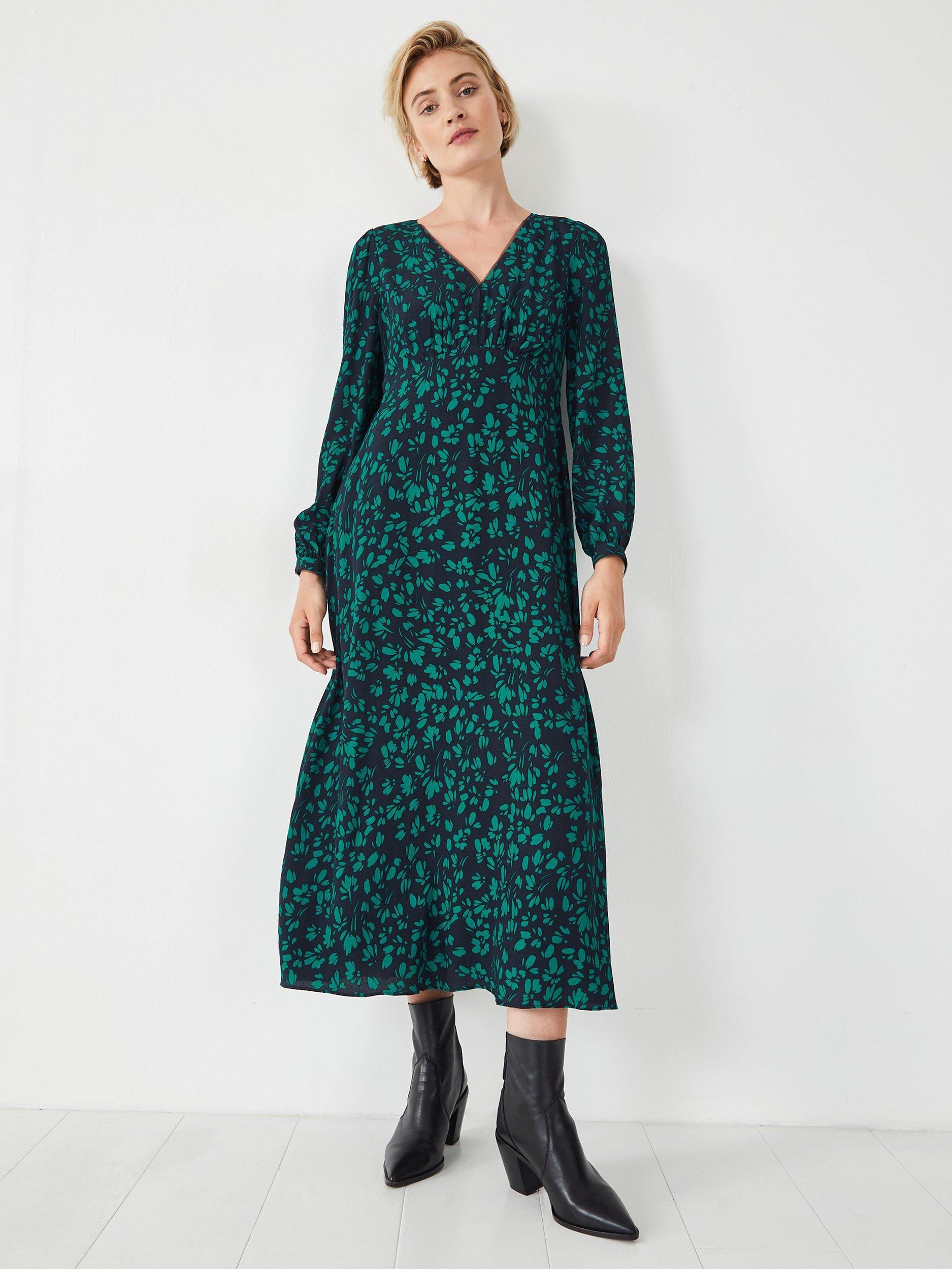 HUSH Georgia Tea Floral Midi Dress Petal Ditsy