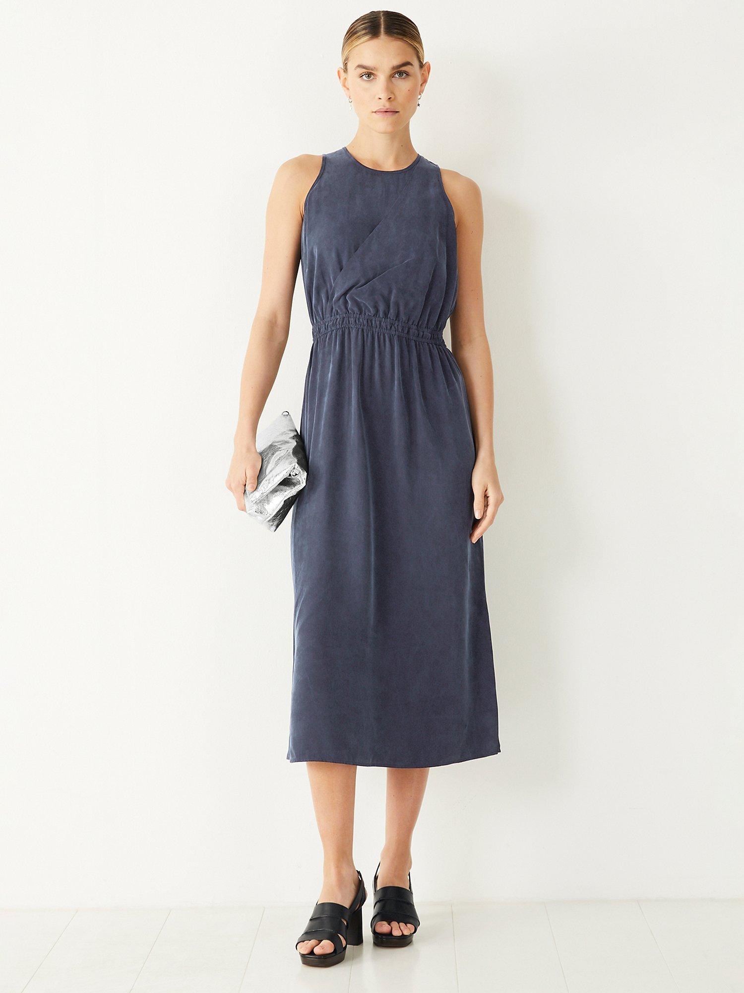 HUSH Leyla Midi Dress, Midnight