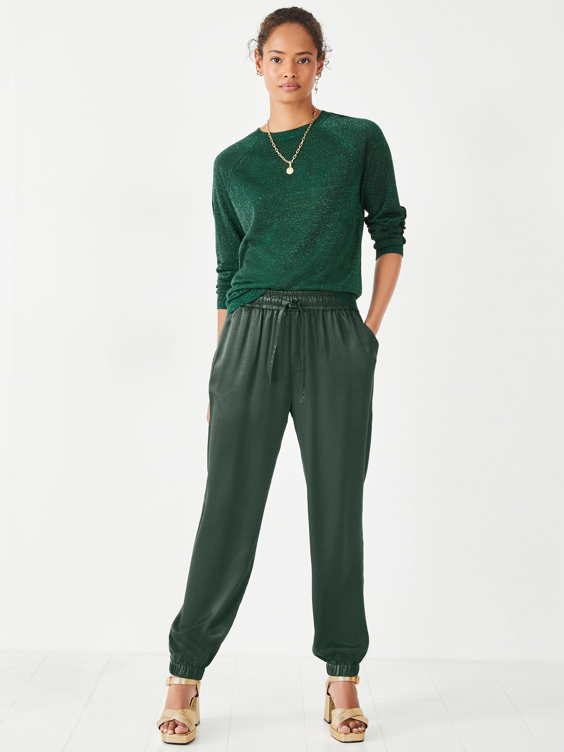 HUSH Selina Slinky Joggers, Deep Green