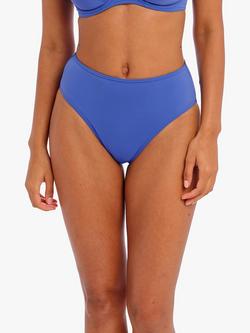 Freya Jewel Cove Plain High Waist Bikini Bottoms, Azure
