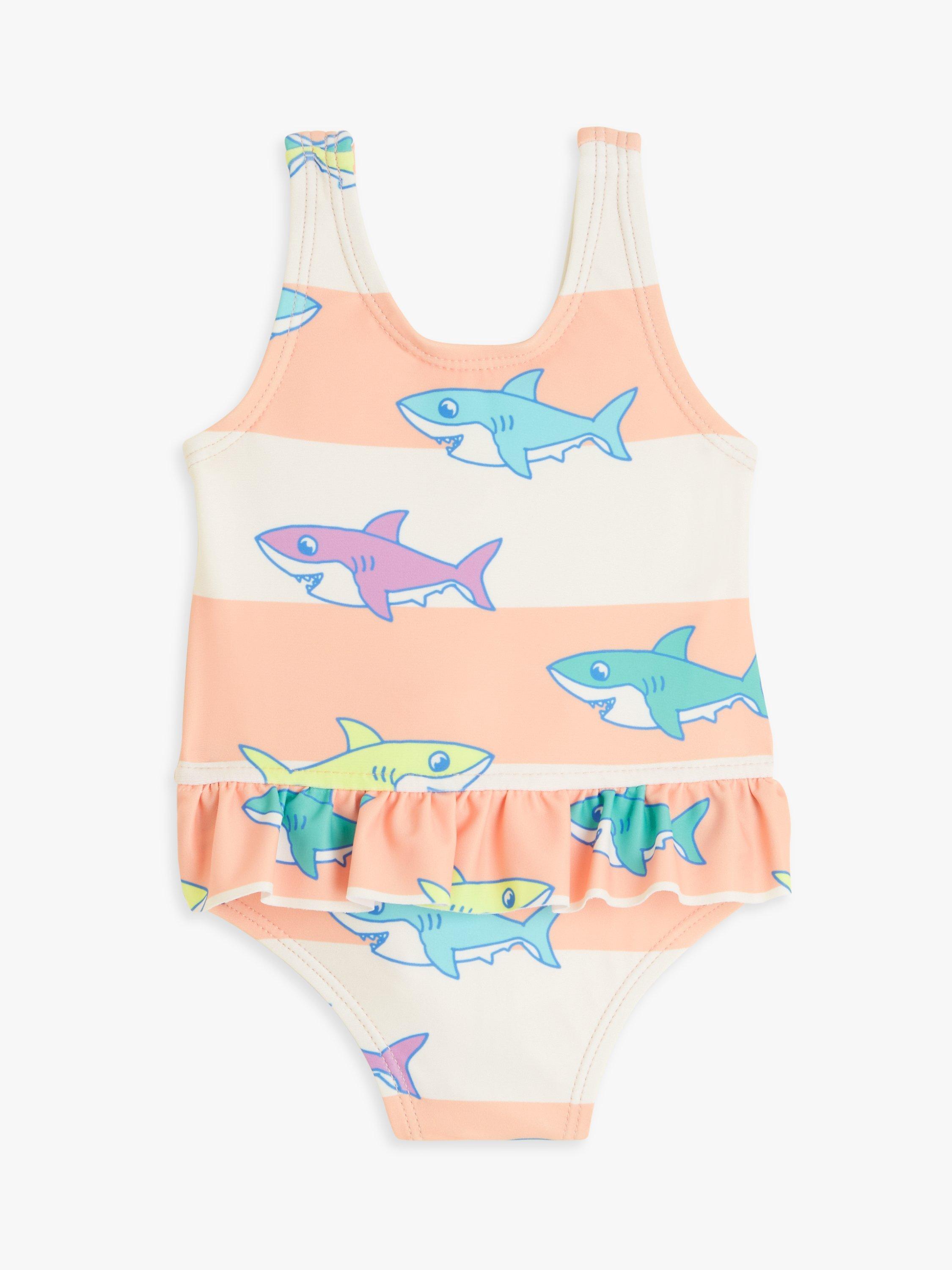John Lewis ANYDAY Baby' Shark Swimsuit, Multi