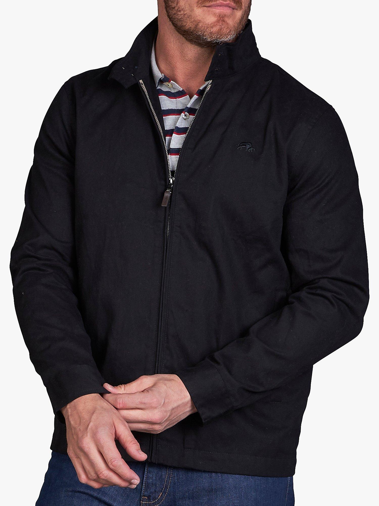 Raging Bull Lightweight Harrington Jacket, Black