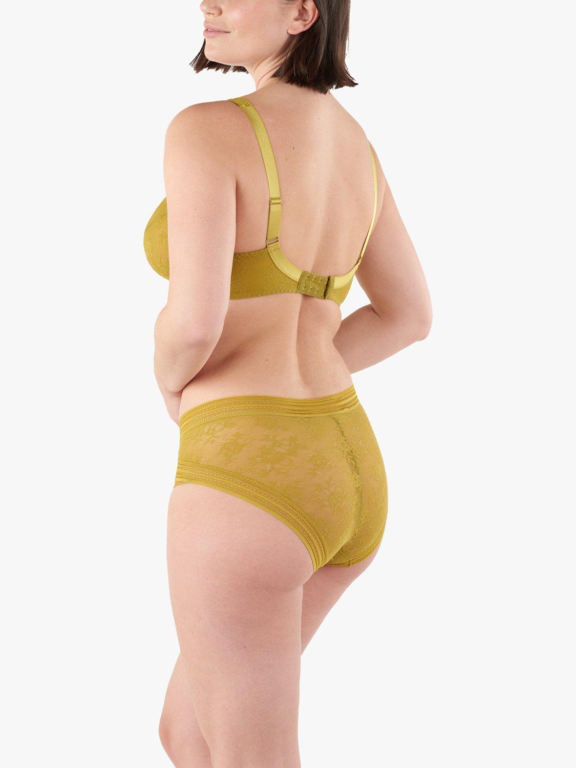 Product image 2 of 4, which shows Maison Lejaby Miss Full Cup Plunge Bra, Sulfure, 30E