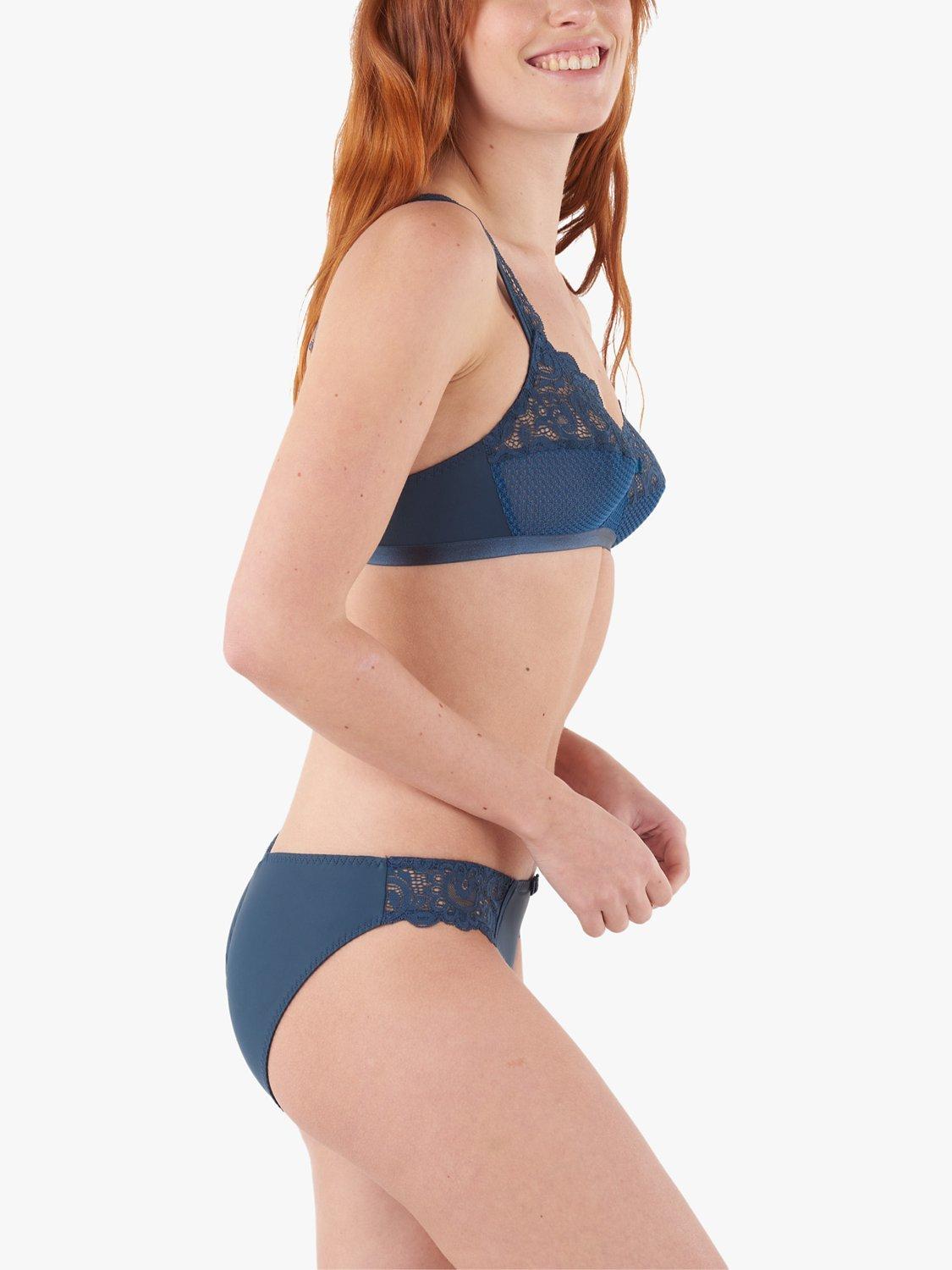 Product image 2 of 6, which shows Maison Lejaby Gaby Bikini Briefs, Nuit Bleue, XS
