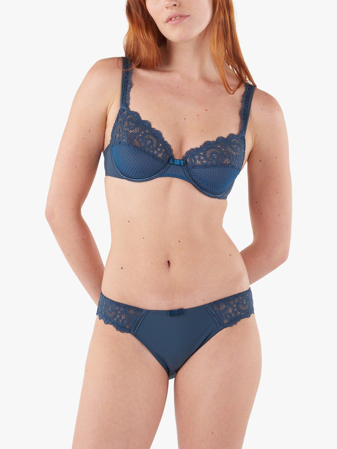 Product image 4 of 6, which shows Maison Lejaby Gaby Bikini Briefs, Nuit Bleue, XS