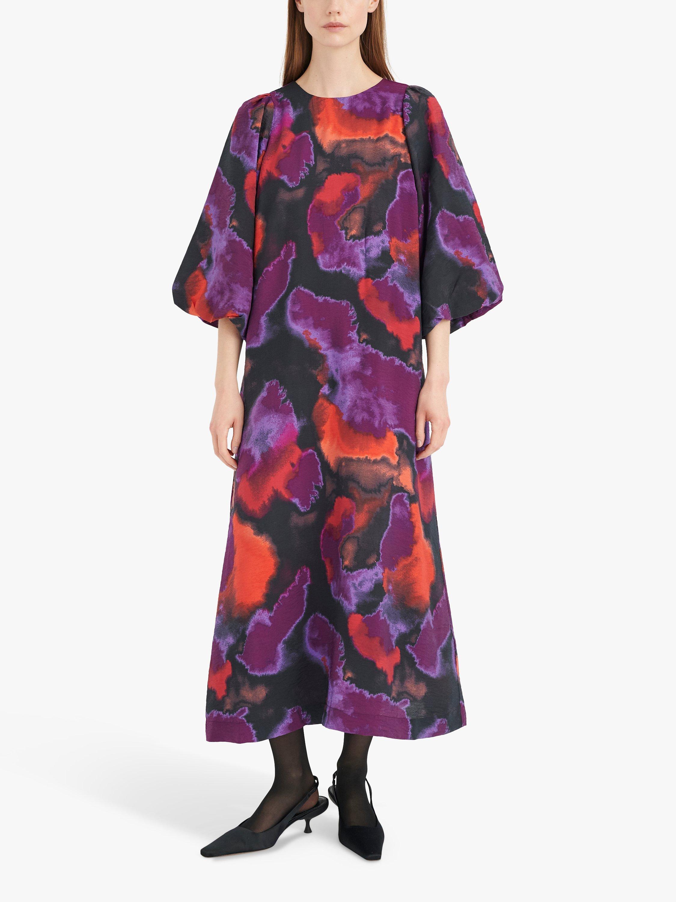 InWear Faber Print Midi Dress, Purple