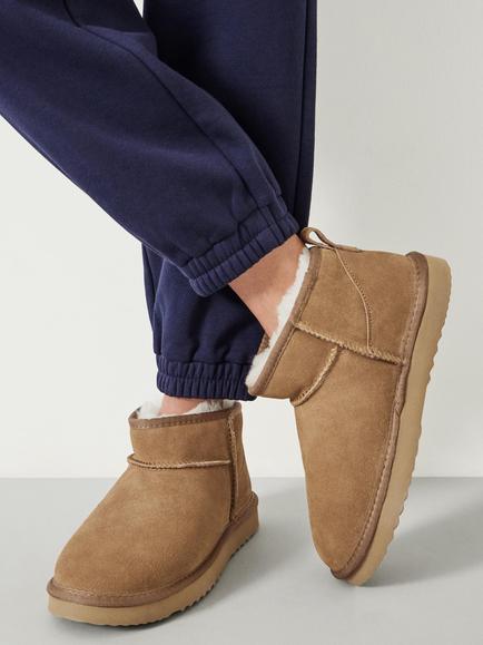 HUSH Ultra Mini Sheepskin Boots - view 2, Chestnut