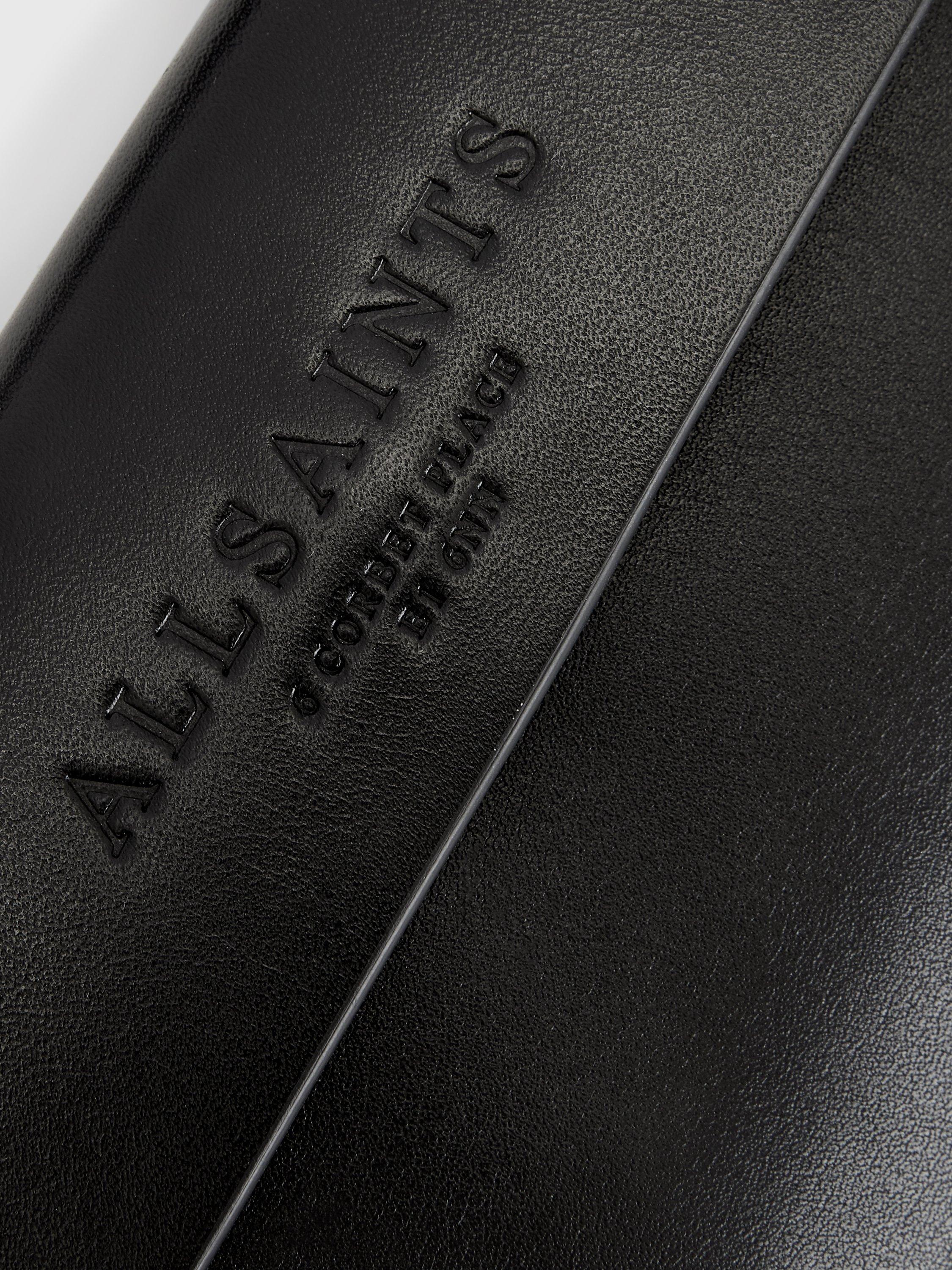 AllSaints Zoe Leather Cross Body Bag, Black, One Size