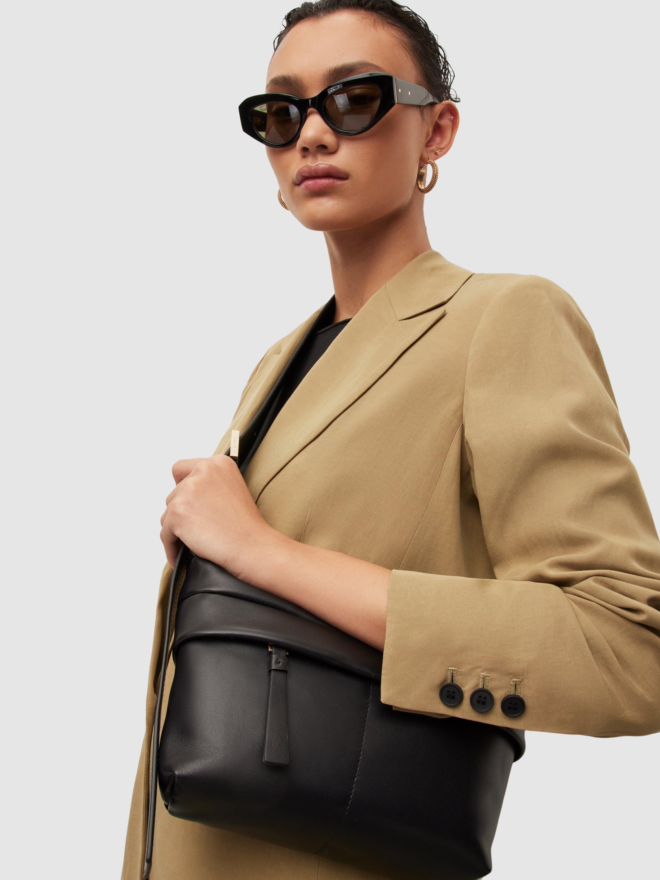 AllSaints Colette Quilt Leather Cross Body Bag