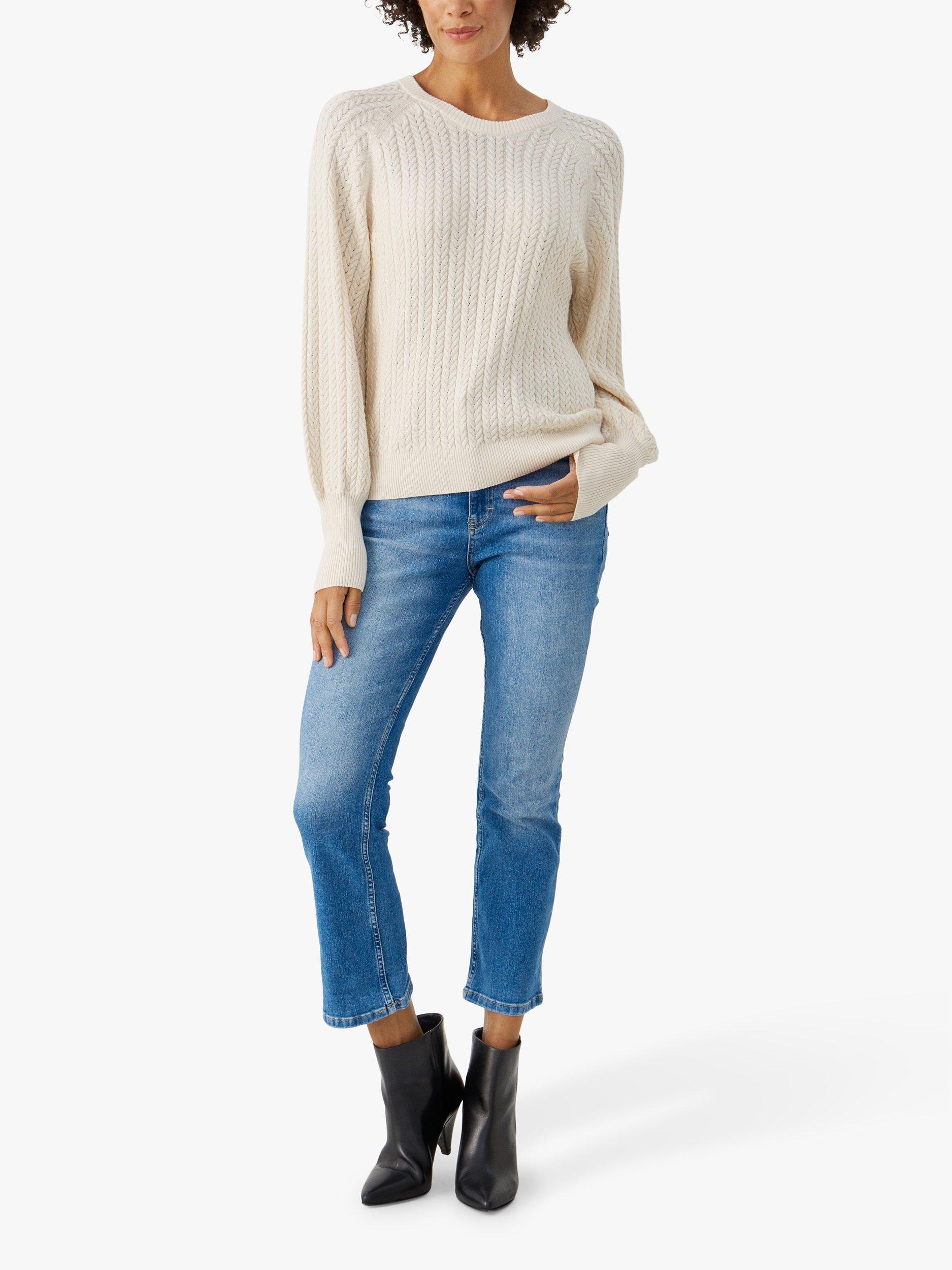 Part Two Thilda Cashmere Blend Jumper, Whitecap Gray