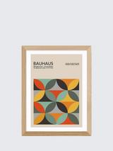 EAST END PRINTS Luxe Poster Co. 'Geometric Pattern Bauhaus' Framed Print