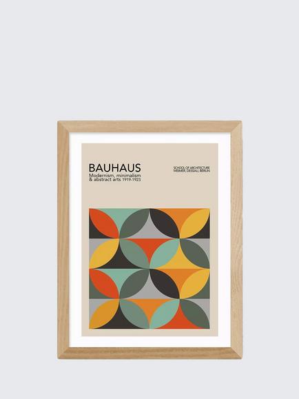 EAST END PRINTS Luxe Poster Co. 'Geometric Pattern Bauhaus' Framed Print, Multi