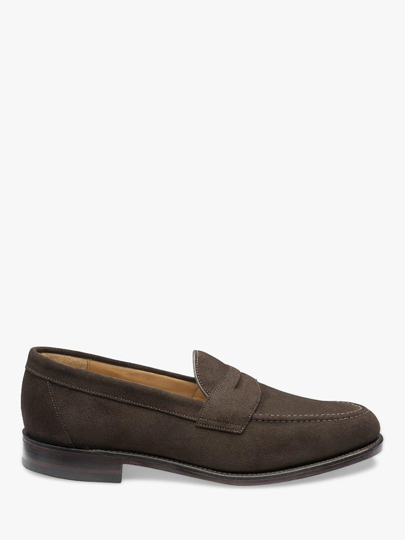Loake Imperial Suede Loafer, Dark Brown