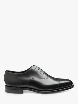 Loake Aldwych Wide Fit Oxford Shoes, Black, Black