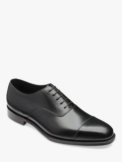 Loake Aldwych Wide Fit Oxford Shoes, Black - view 2, Black