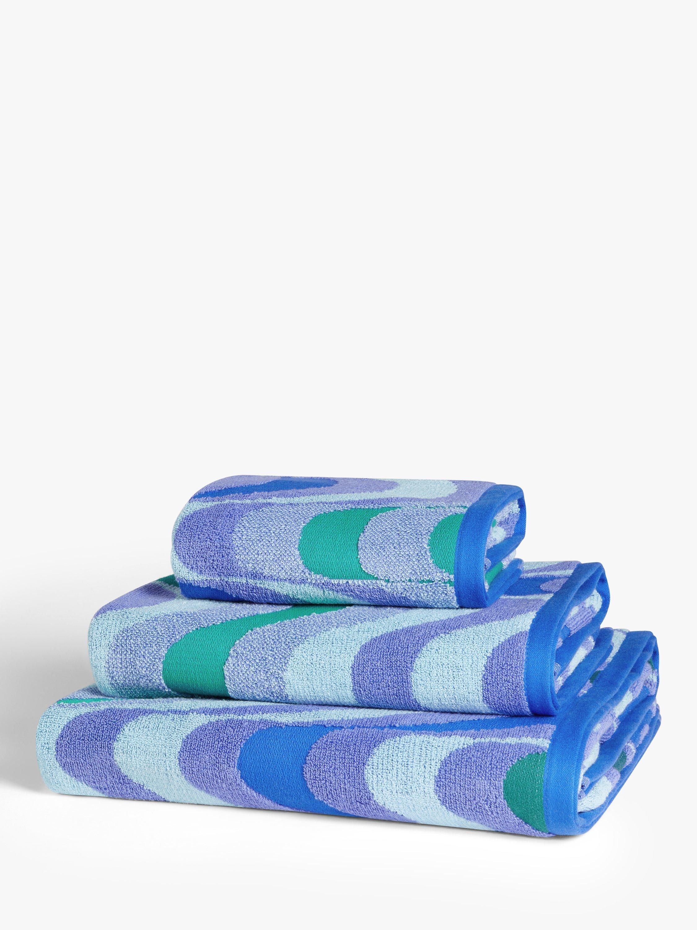 John Lewis + Matthew Williamson Wave Towels, Blue