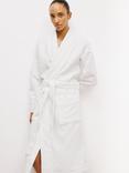 John Lewis Boutique Waffle Unisex Bath Robe, White