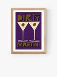 EAST END PRINTS Fox & Velvet 'Dirty Martini' Framed Print