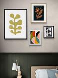 EAST END PRINTS Dan Hobday 'Seaweed Mustard' Framed Print