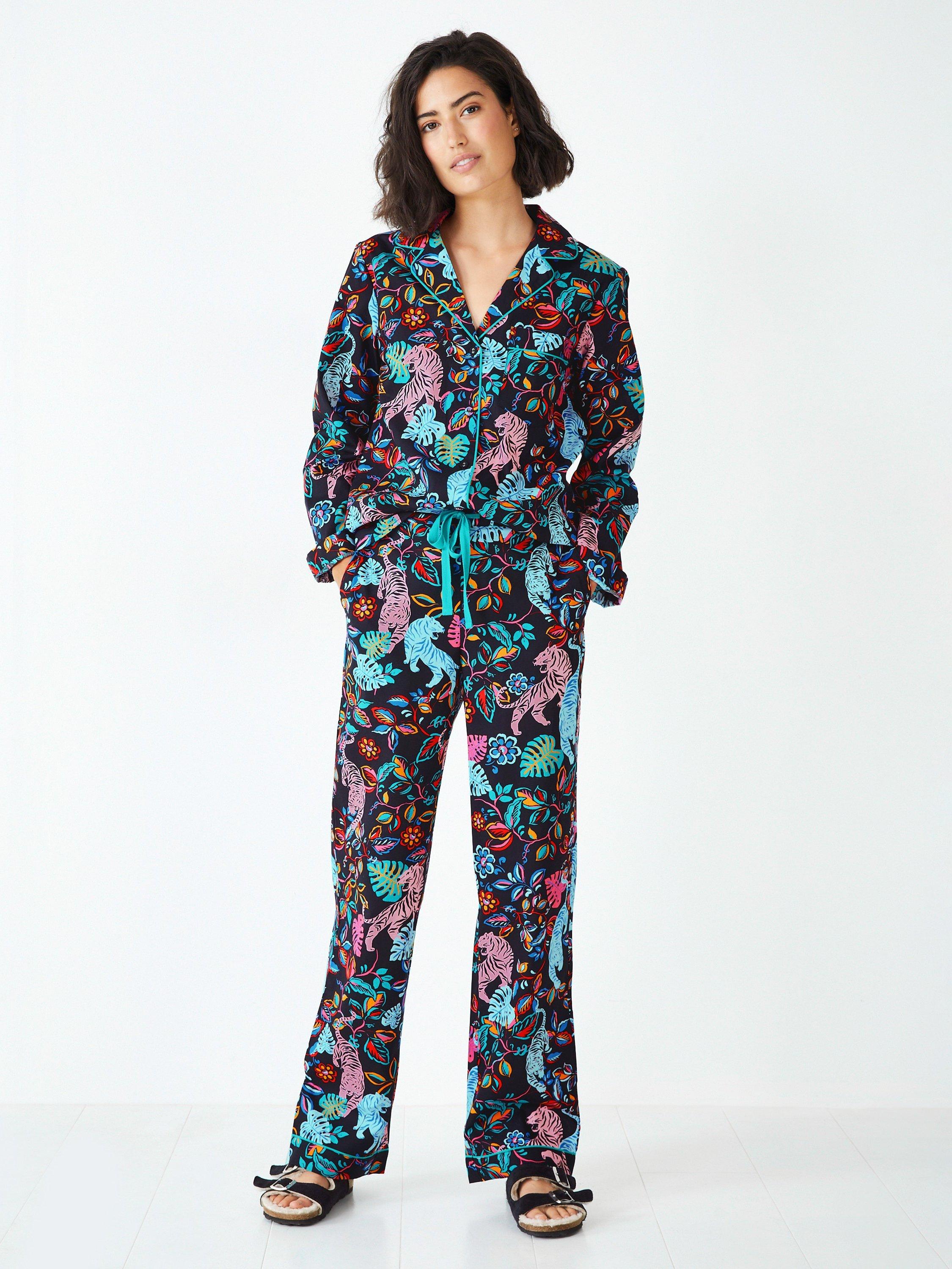 HUSH Isla Printed Cotton Pyjama Set