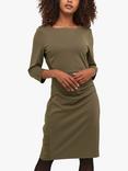 KAFFE Sara Ruched Detail Dress, Canteen