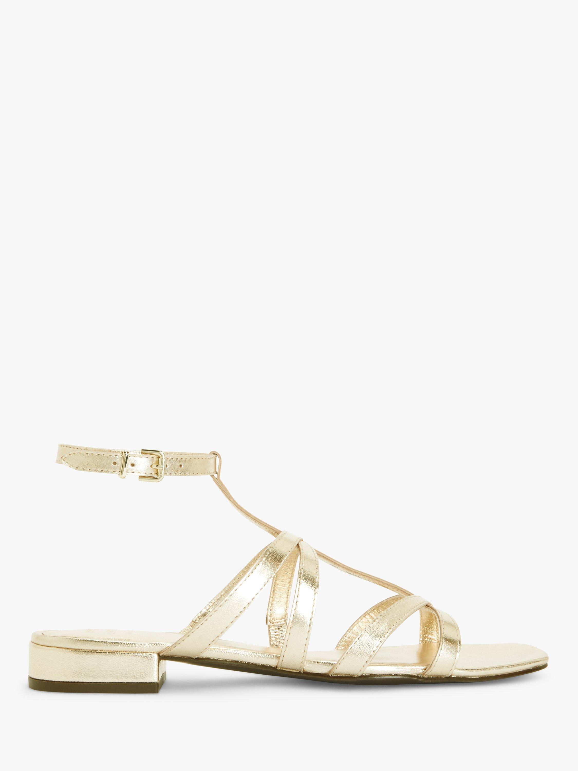 John Lewis Norway Leather Pop Gladiator Strappy Sandals