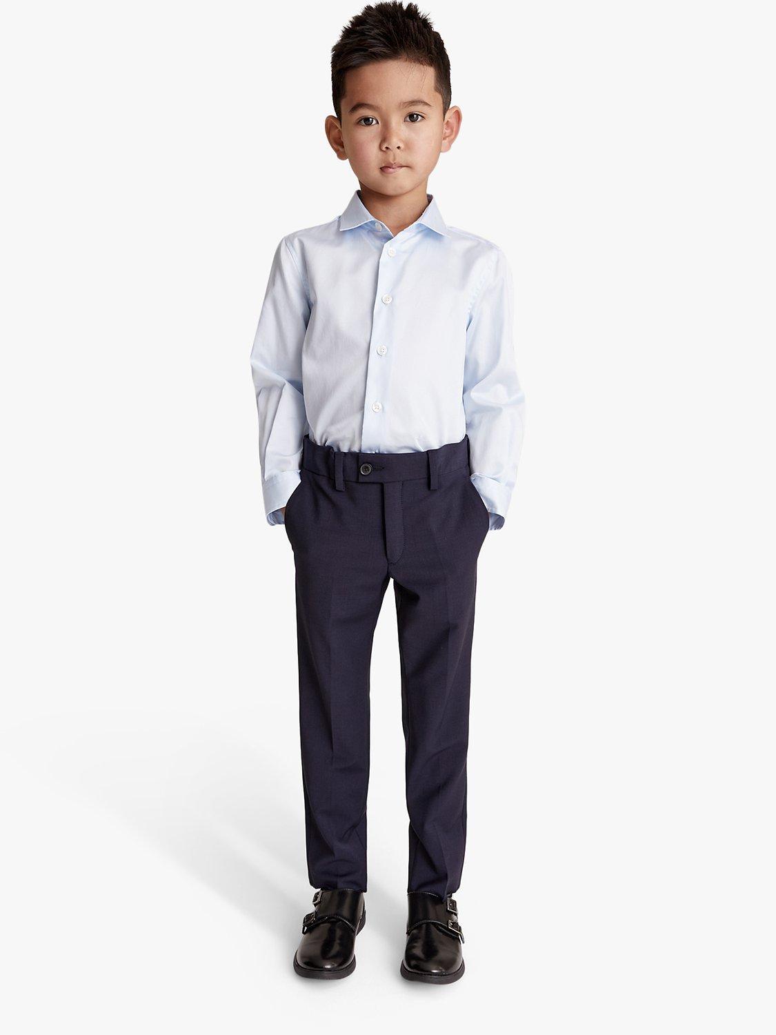 Product image 1 of 2, which shows Reiss Kids' Hope Modern Fit Trousers, Navy, 4-5 years