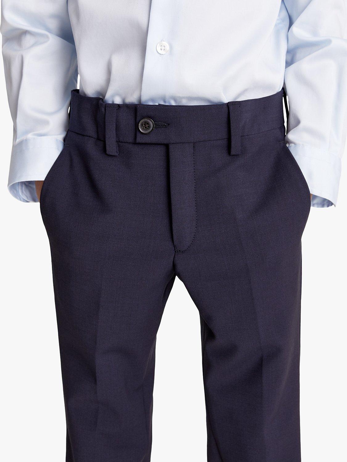 Product image 2 of 2, which shows Reiss Kids' Hope Modern Fit Trousers, Navy, 4-5 years