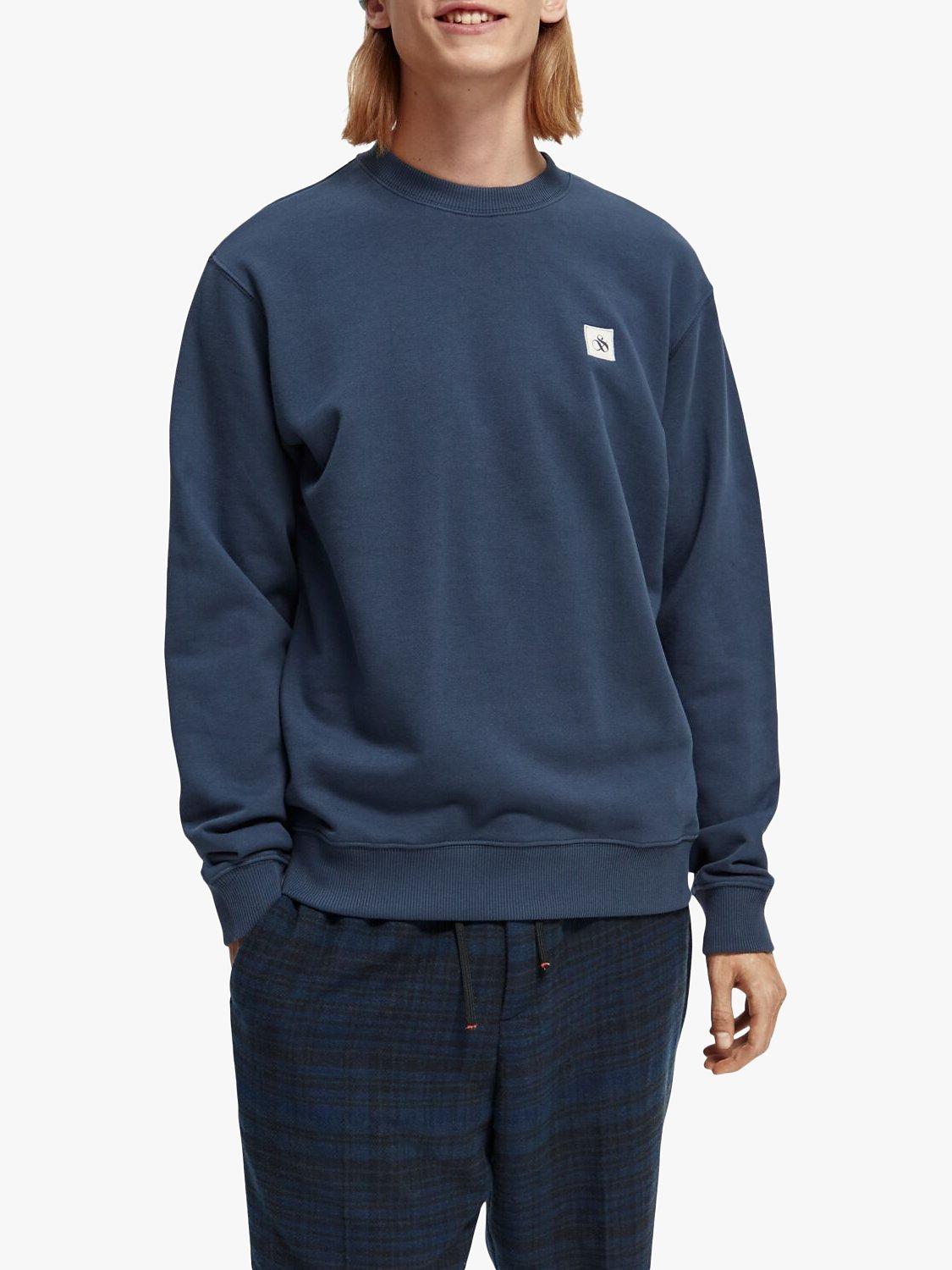 Scotch & Soda Felpa Logo Sweatshirt, 0562 - Steel