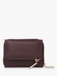 Whistles Bibi Zip Around Leather Purse, Plum