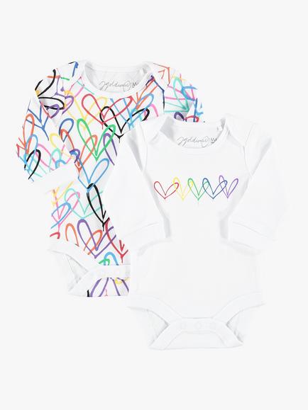 From Babies with Love Baby #Lovewall Bodysuits Gift Set, Neutral, Neutral