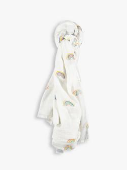 From Babies with Love Kindness Is Magic Organic Baby Shawl, Neutral - view 2, 