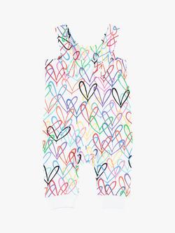 From Babies with Love Baby Organic #Lovewall Dungarees, Multi, Multi
