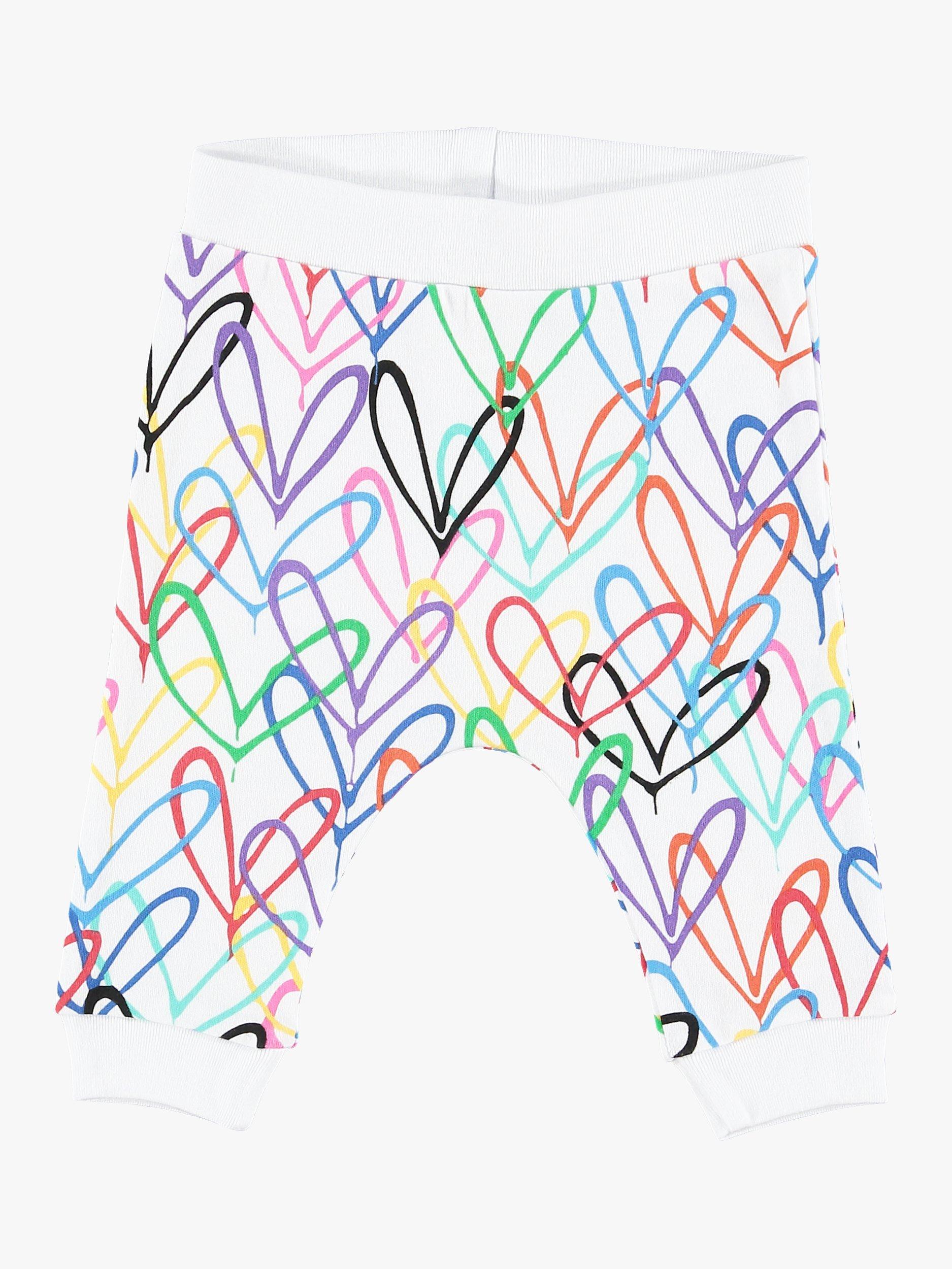 Product image 1 of 5, which shows From Babies with Love Baby Organic #Lovewall Joggers, Multi, 0-3 months