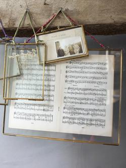 Nkuku Kiko Glazed Landscape Photo Frame, Antique Brass, Antique Brass