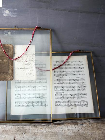 Nkuku Kiko Glazed Landscape Photo Frame, Antique Brass - view 2, Antique Brass