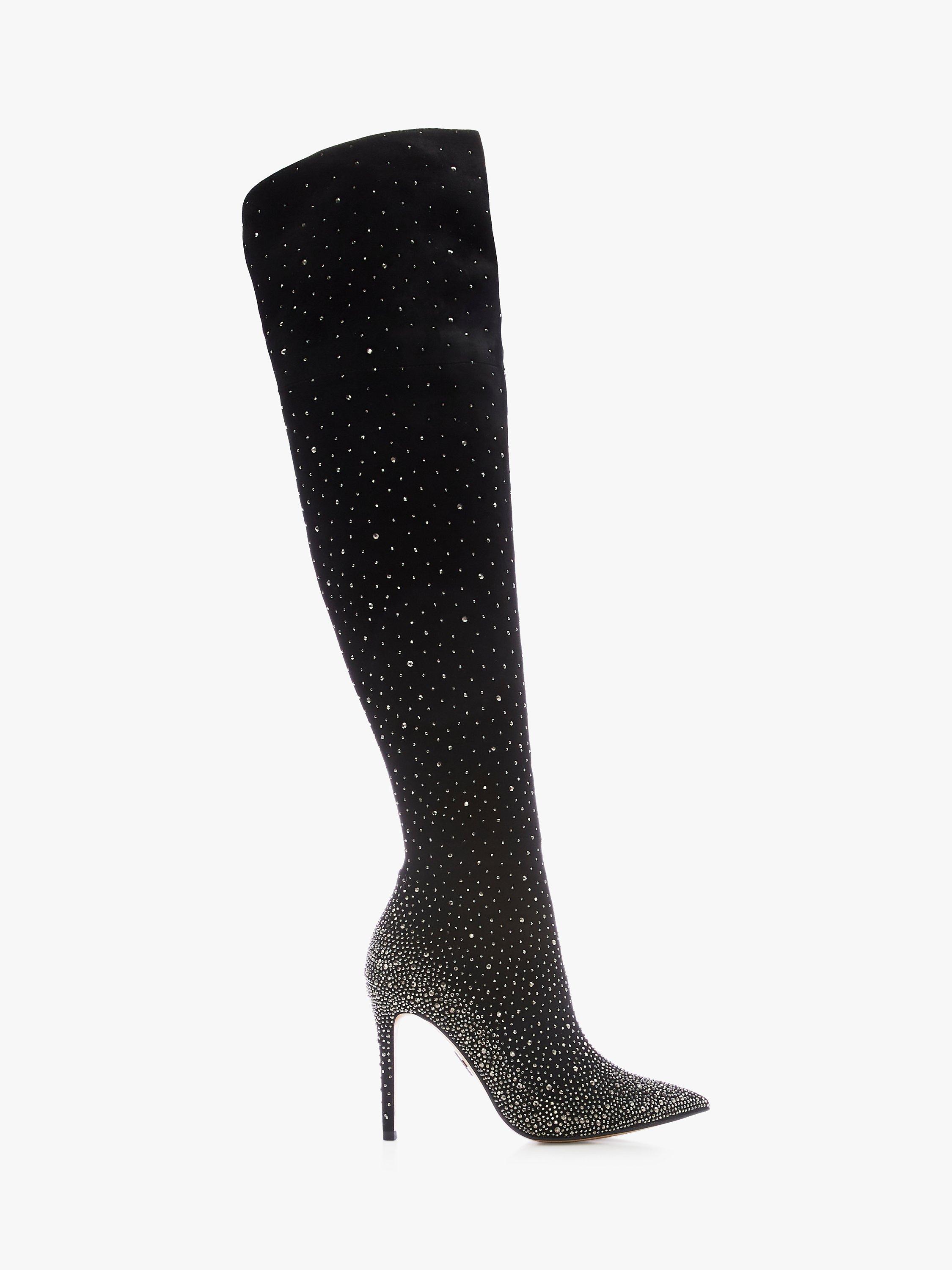 Diamante over the knee boots hotsell