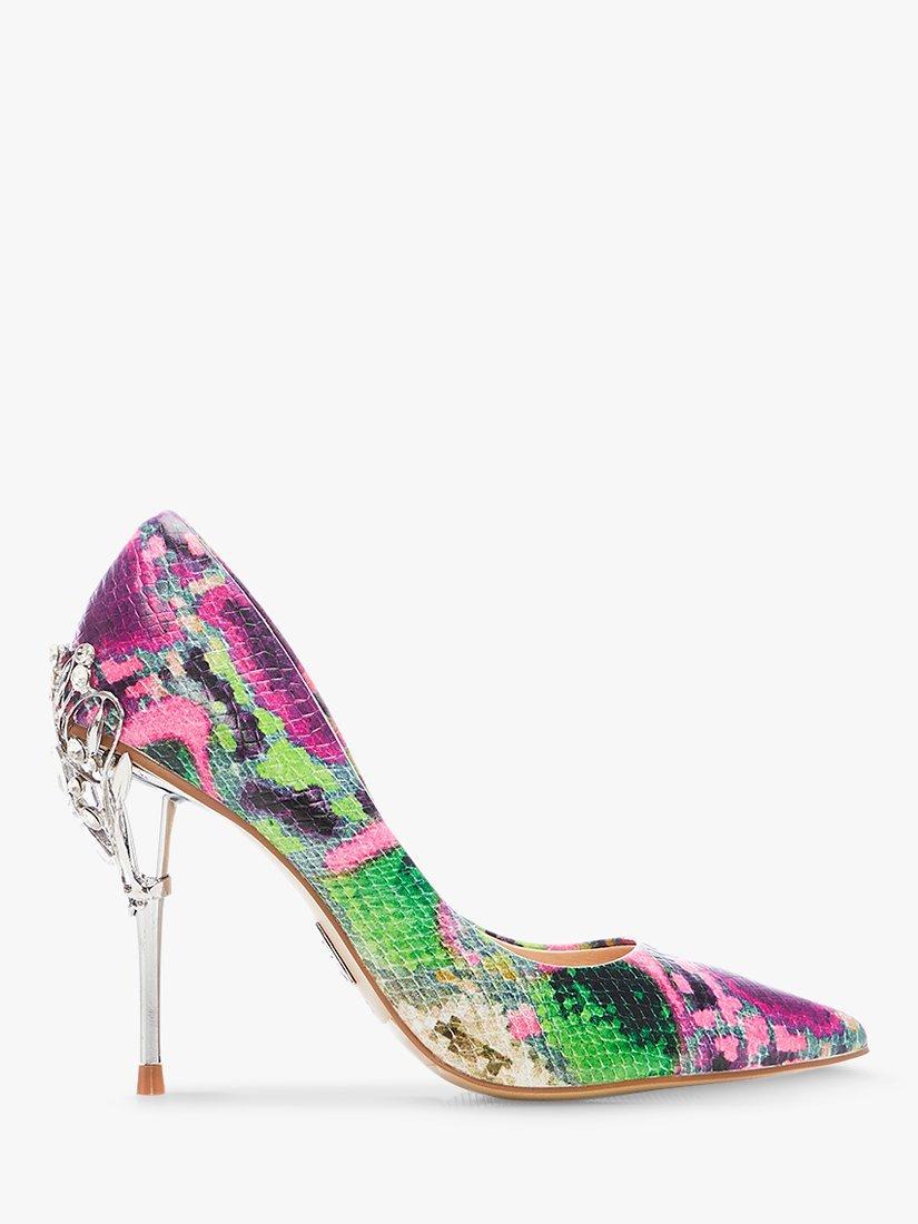Moda in Pelle Illari Leather Court Shoes, Purple