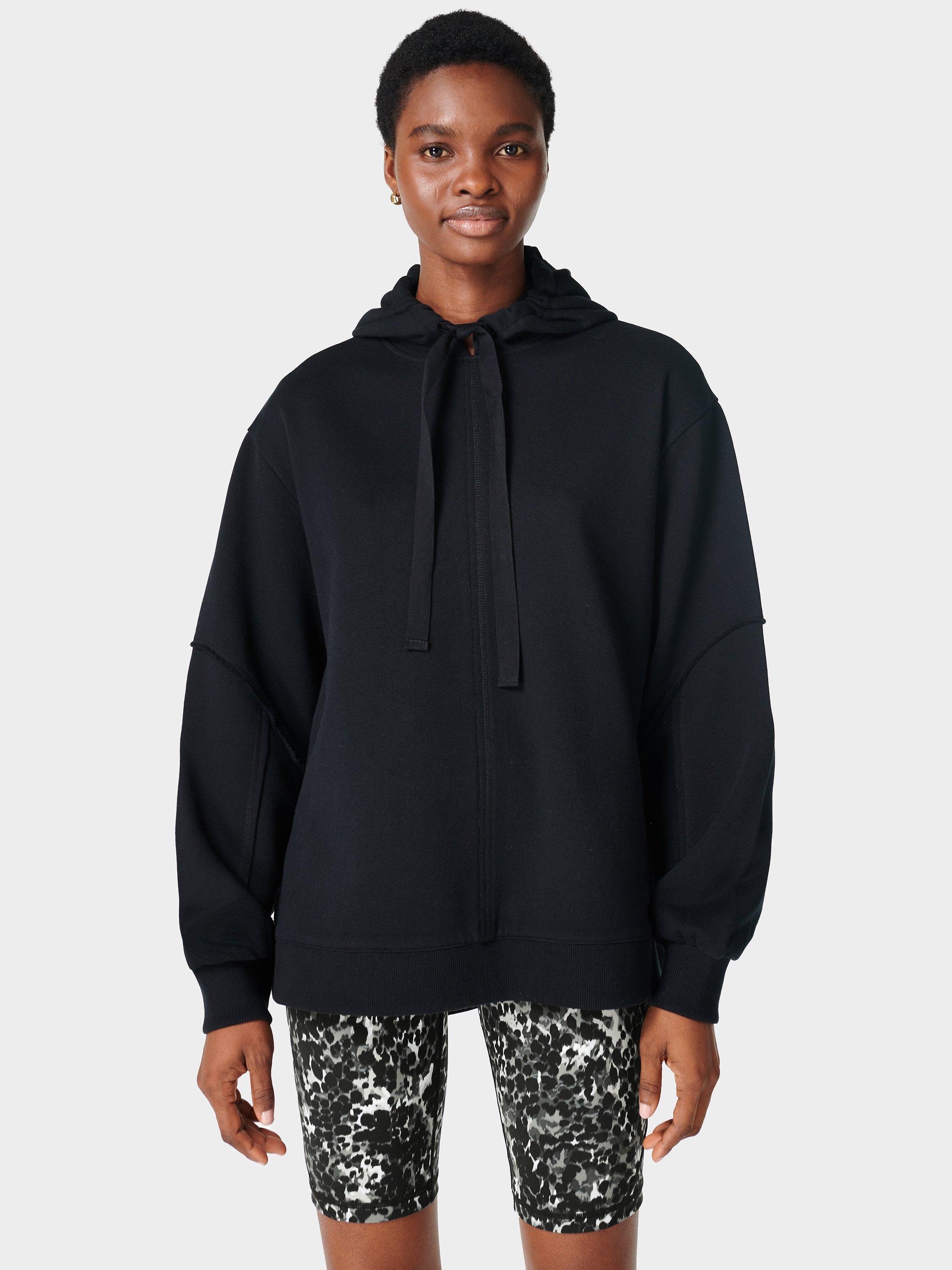 Sweaty Betty Revive Drop Shoulder Hoodie, Black